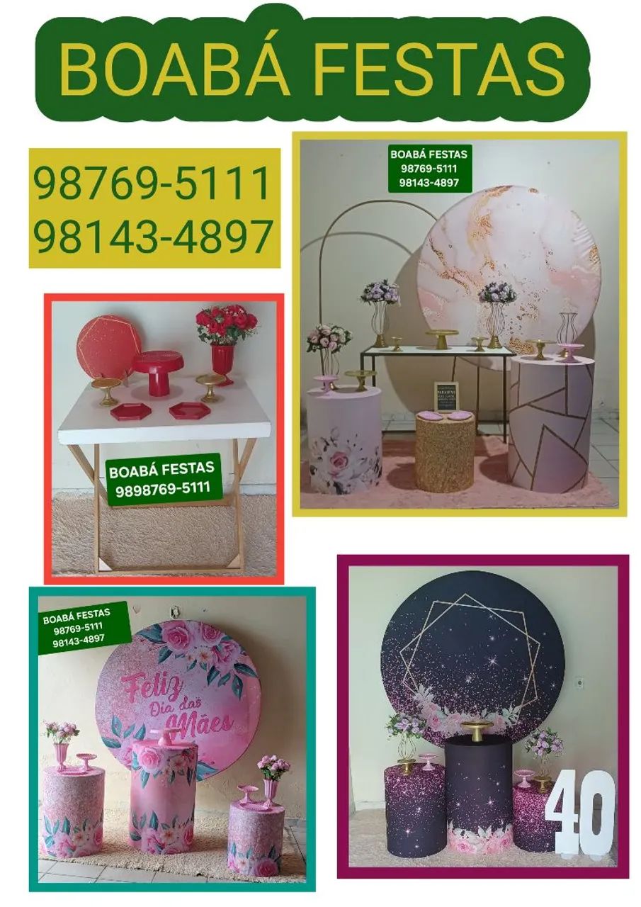 Kit Pegue e Monte para o mês  das mães 