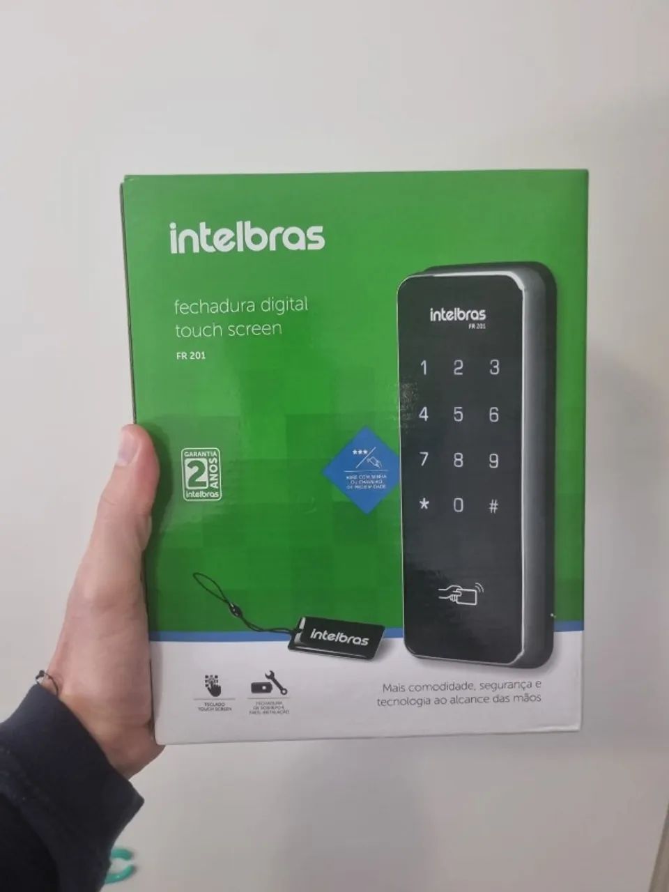 Fechadura Digital Intelbras FR 201 Touch Screen - Nova e Lacrada