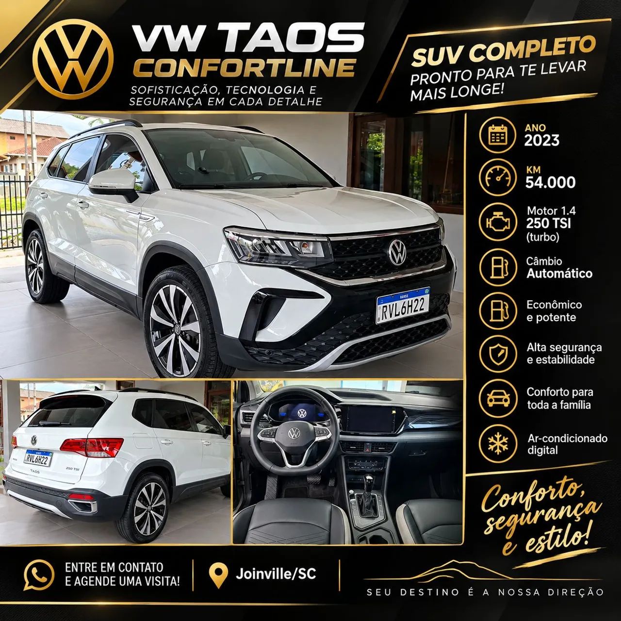 Volkswagen Taos COMFORTLINE 1.4 250 TSI FLEX AUT. 2023