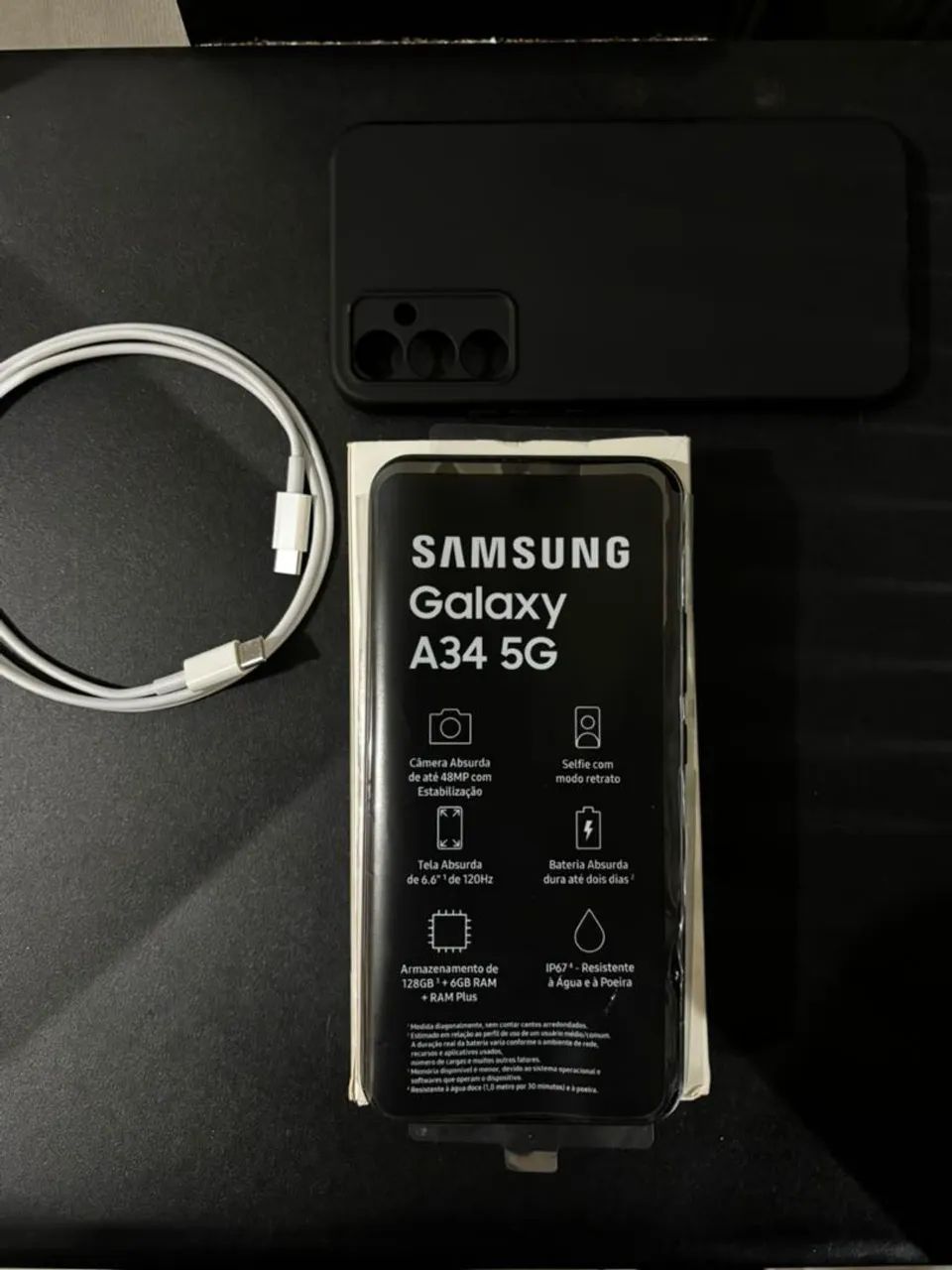 Samsung Galaxy a34 5g + acessórios, tudo original  - Foto 2