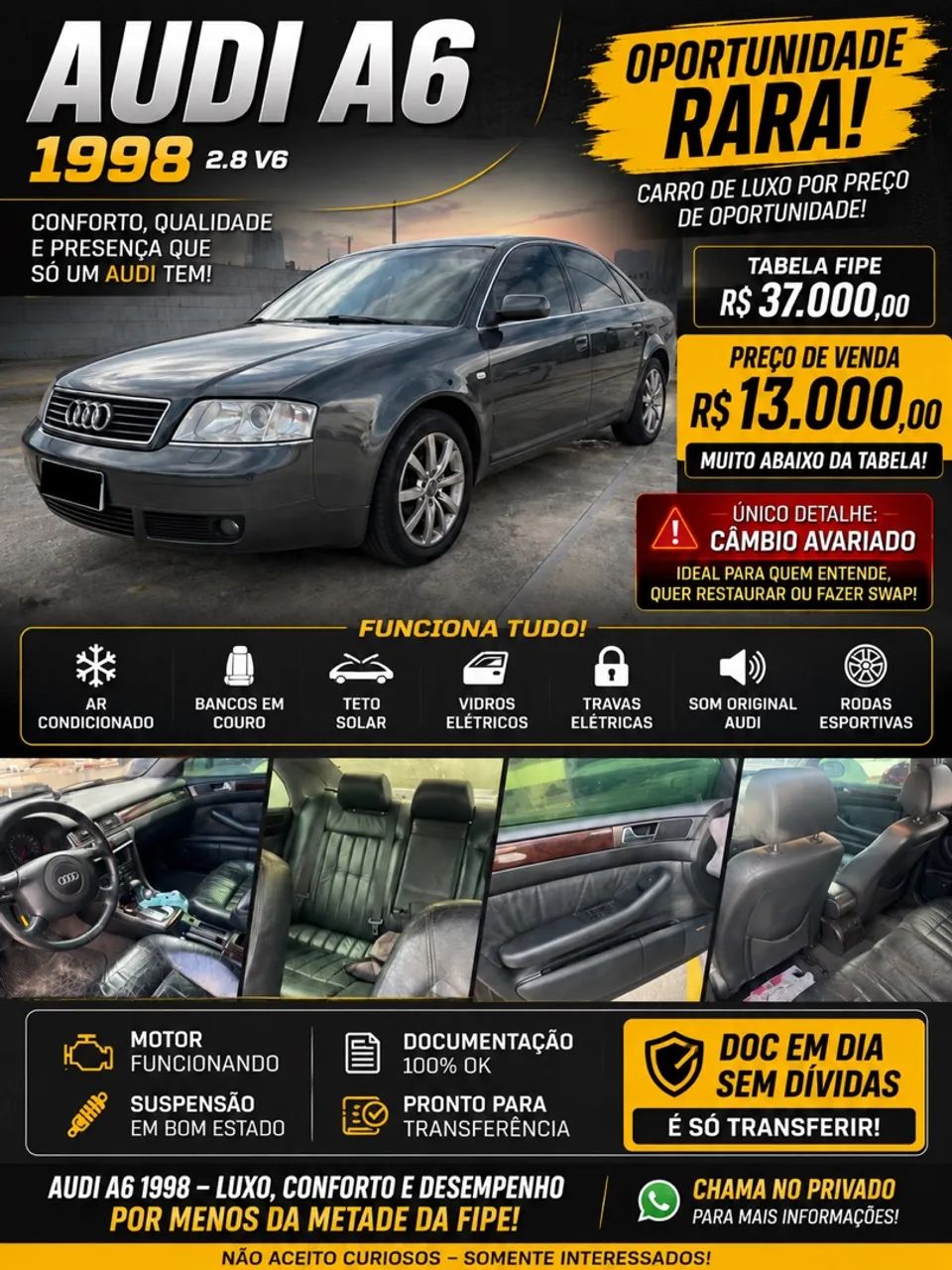 Audi A6 2.8 Avant 30V Tiptronic 1998