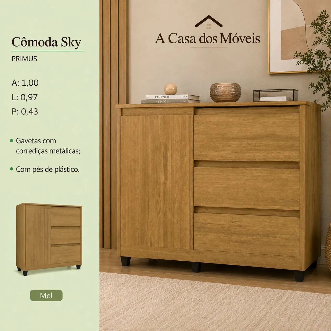 Cômoda Sky Mel 