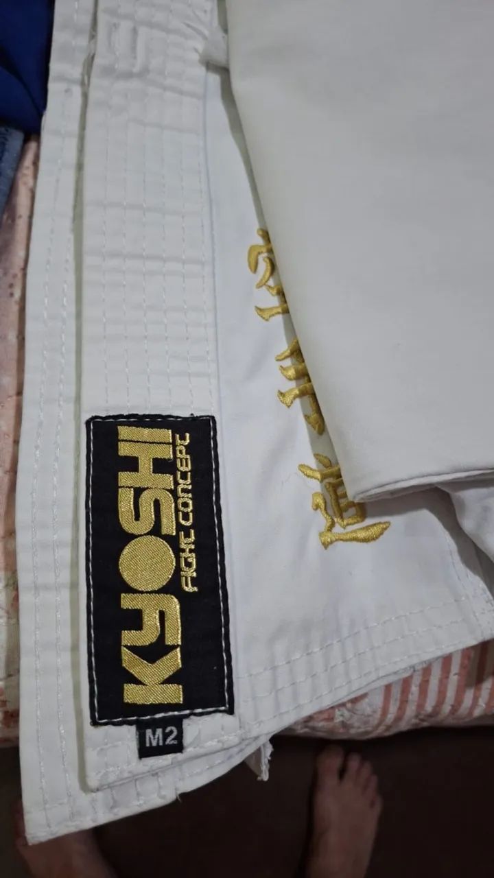 Kimono branco infantil
