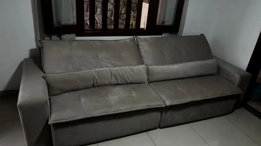 Sofá retratil Suede  medindo 2,90 - Foto 2
