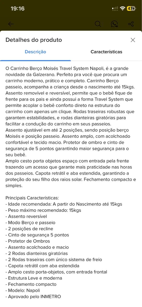 Carrinho de bebê  - Foto 3