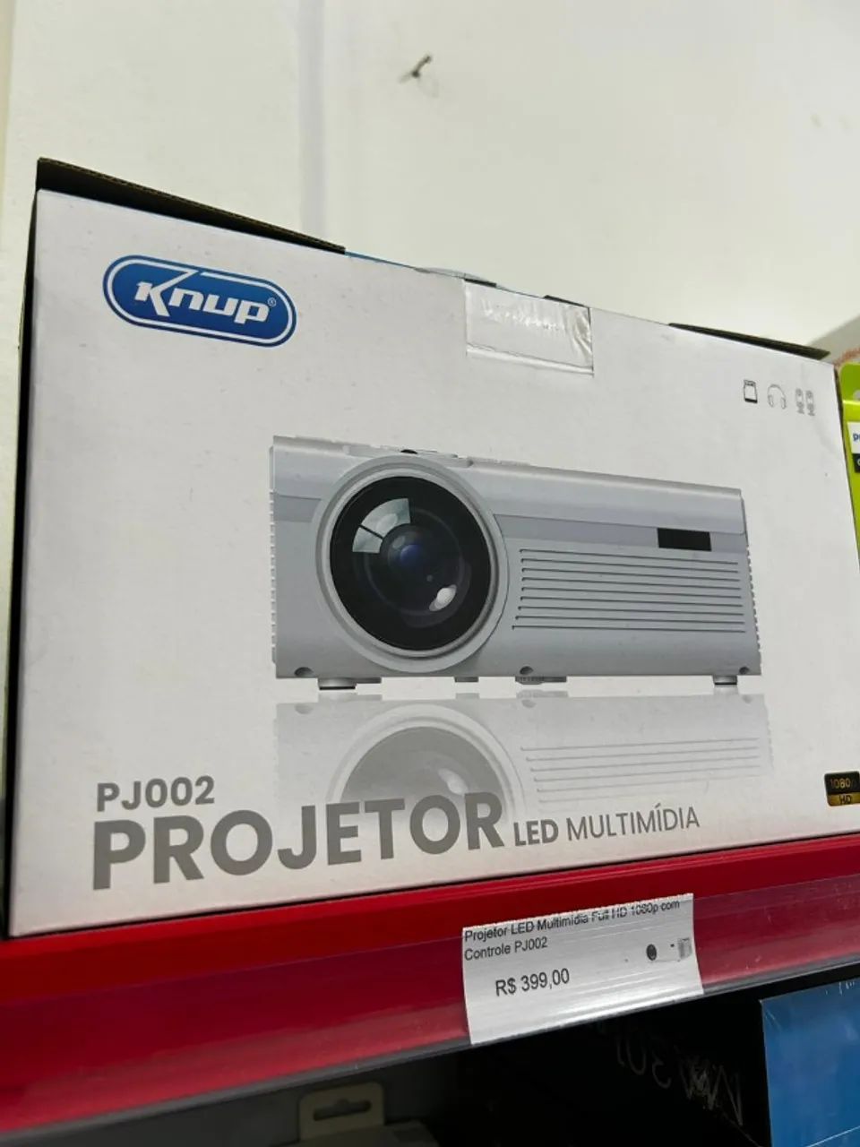 Projetor LED Multimídia Full HD 1080p com Controle