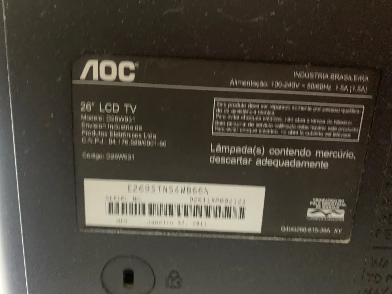 Tv/monitor