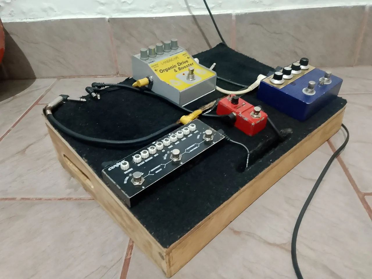 Pedalboard caseiro 
