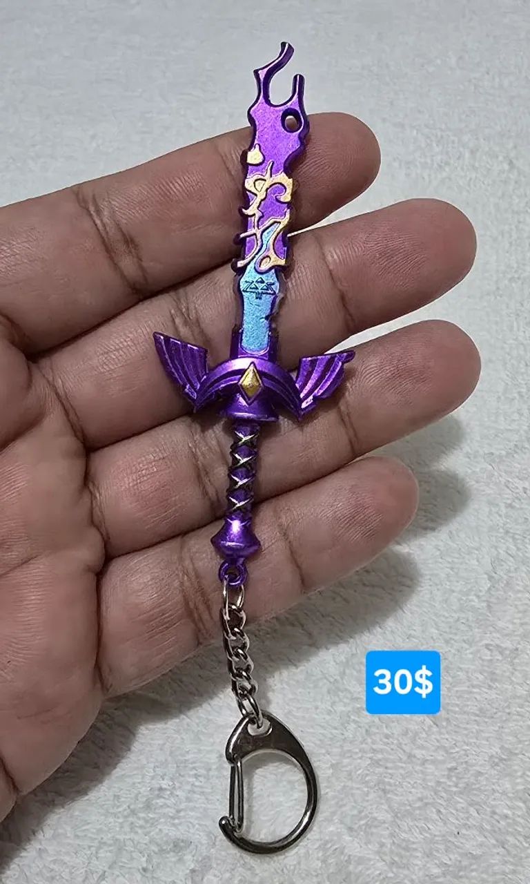 Chaveiro espada do Link The Legend of Zelda em metal 