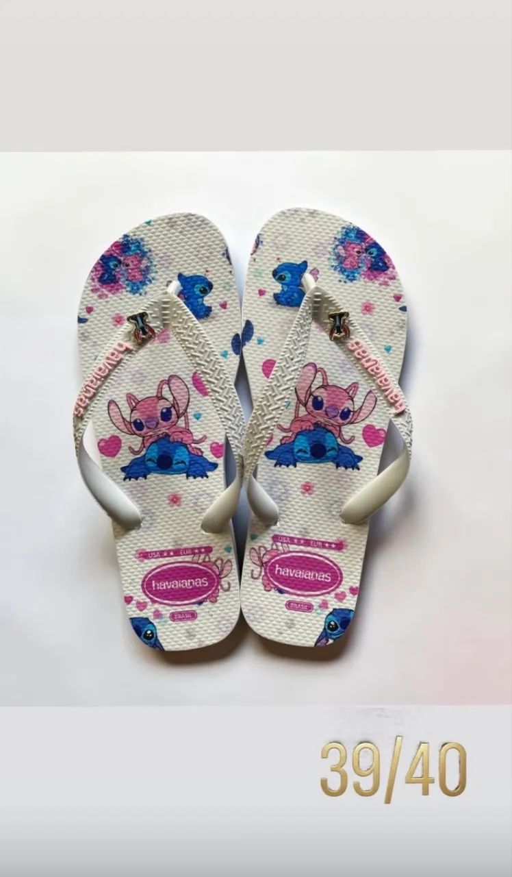 Chinelo do stitch 