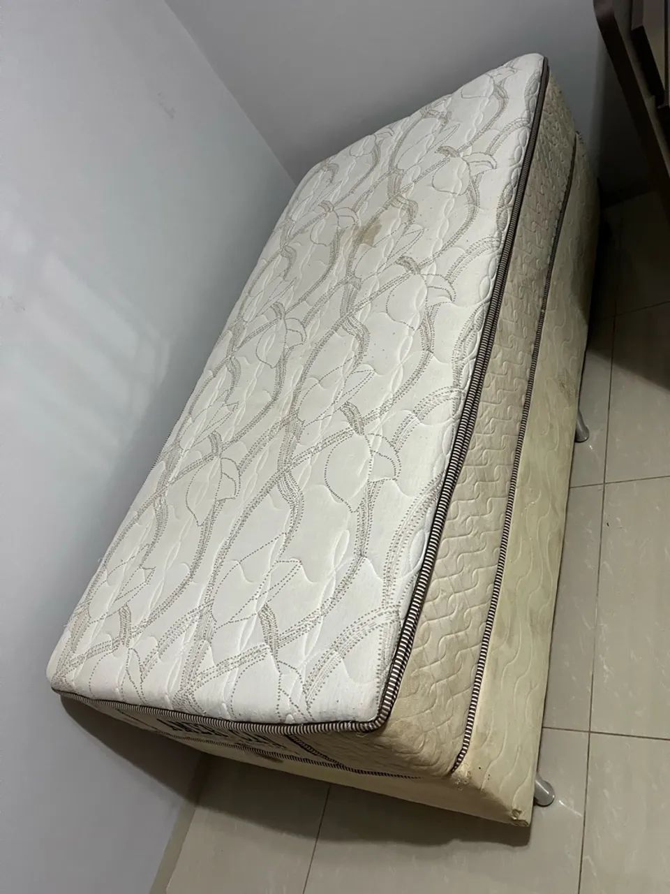 Cama box solteiro com colchão PELMEX  excelente 