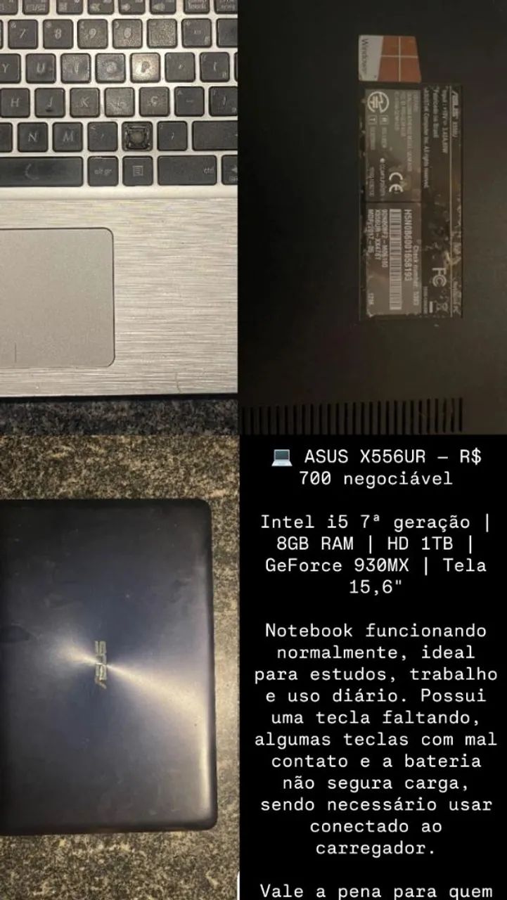 Notebook ASUS 