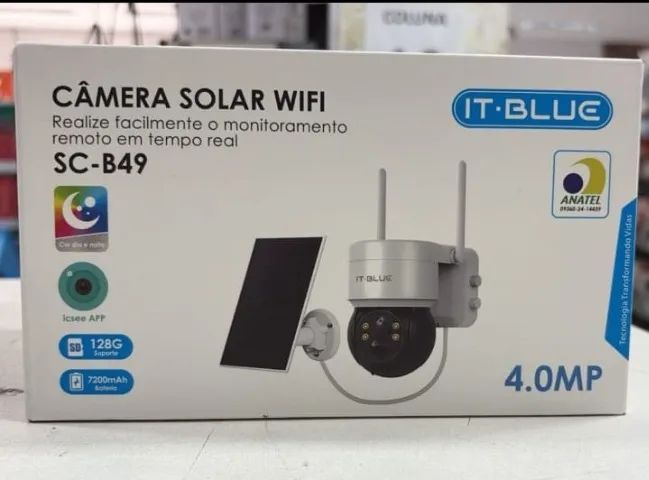 Câmera de Segurança IP Solar It Blue SC-B49 - Câmeras e Filmadoras