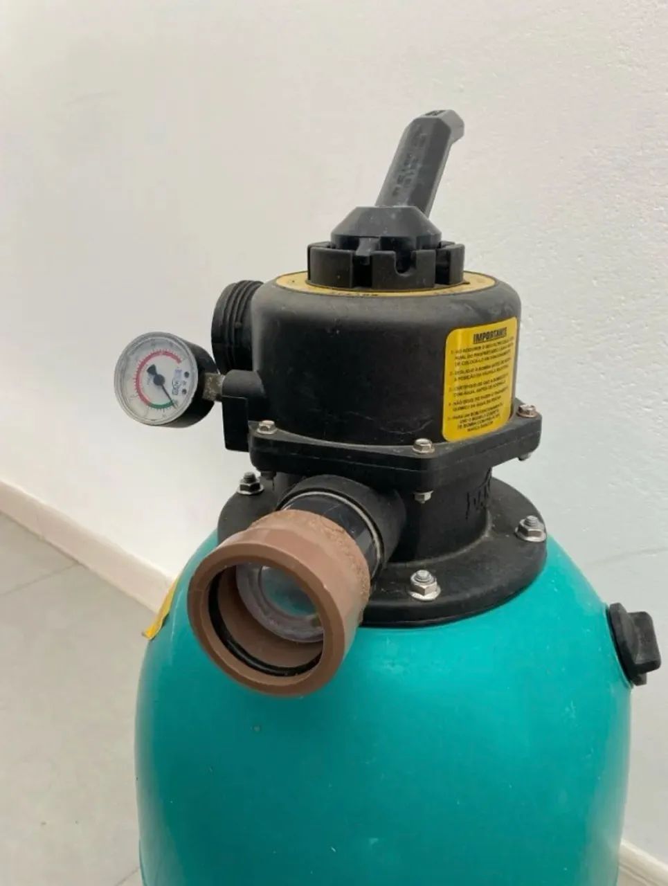 Filtro de piscina + itens para limpeza  - Foto 2