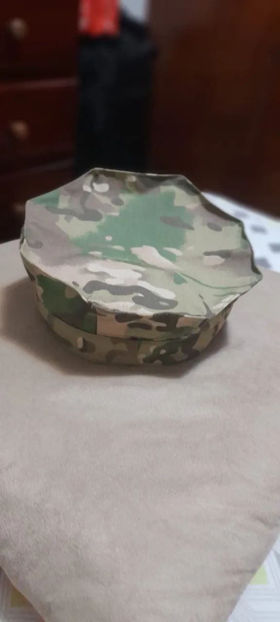 Gorra militar US 8 pontas camuflado multicam tamanho 60. - Foto 4