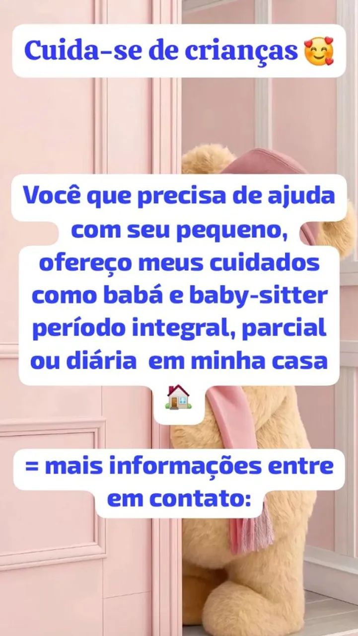 Cuida-se de bebes e crianças 