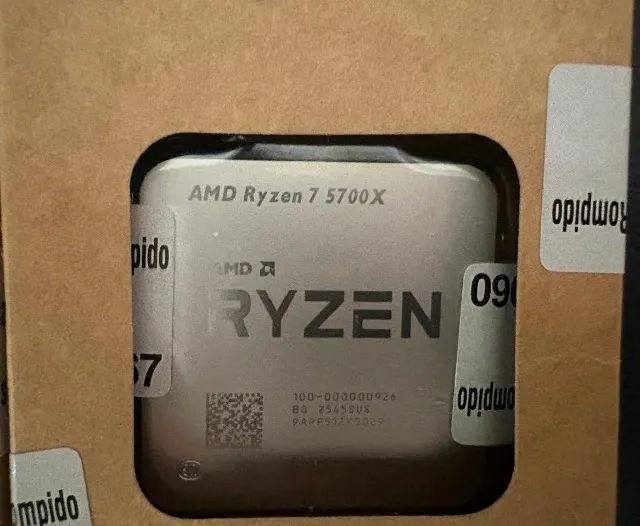 Processador Ryzen 7 5700X, 3.4GHz (4.6GHz Max Turbo), Cache 36MB, Memoria DDR4
