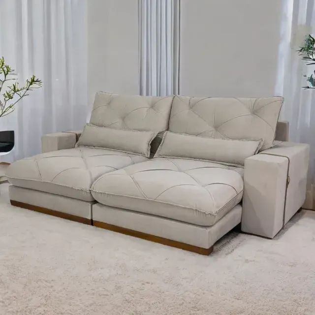Sofá Retrátil e Reclinável Luanda 2,50m Produto Novo!! Pronta Entrega!!