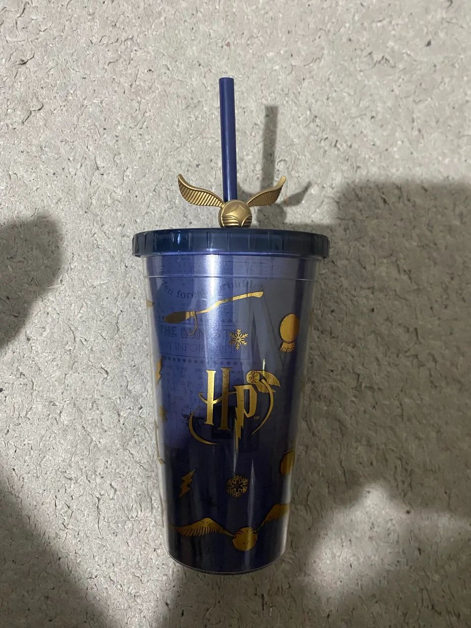 Copo Harry Potter com canudo Imaginarium 