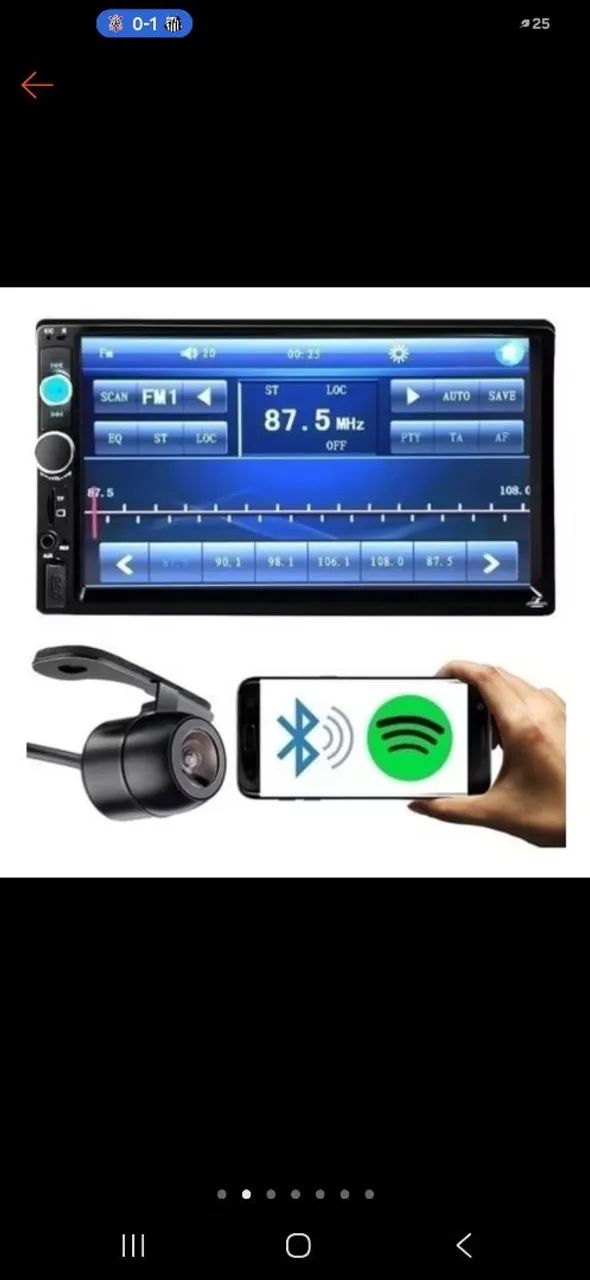 Som Automotivo Multimidia Fit / City com câmera de ré  - Foto 2