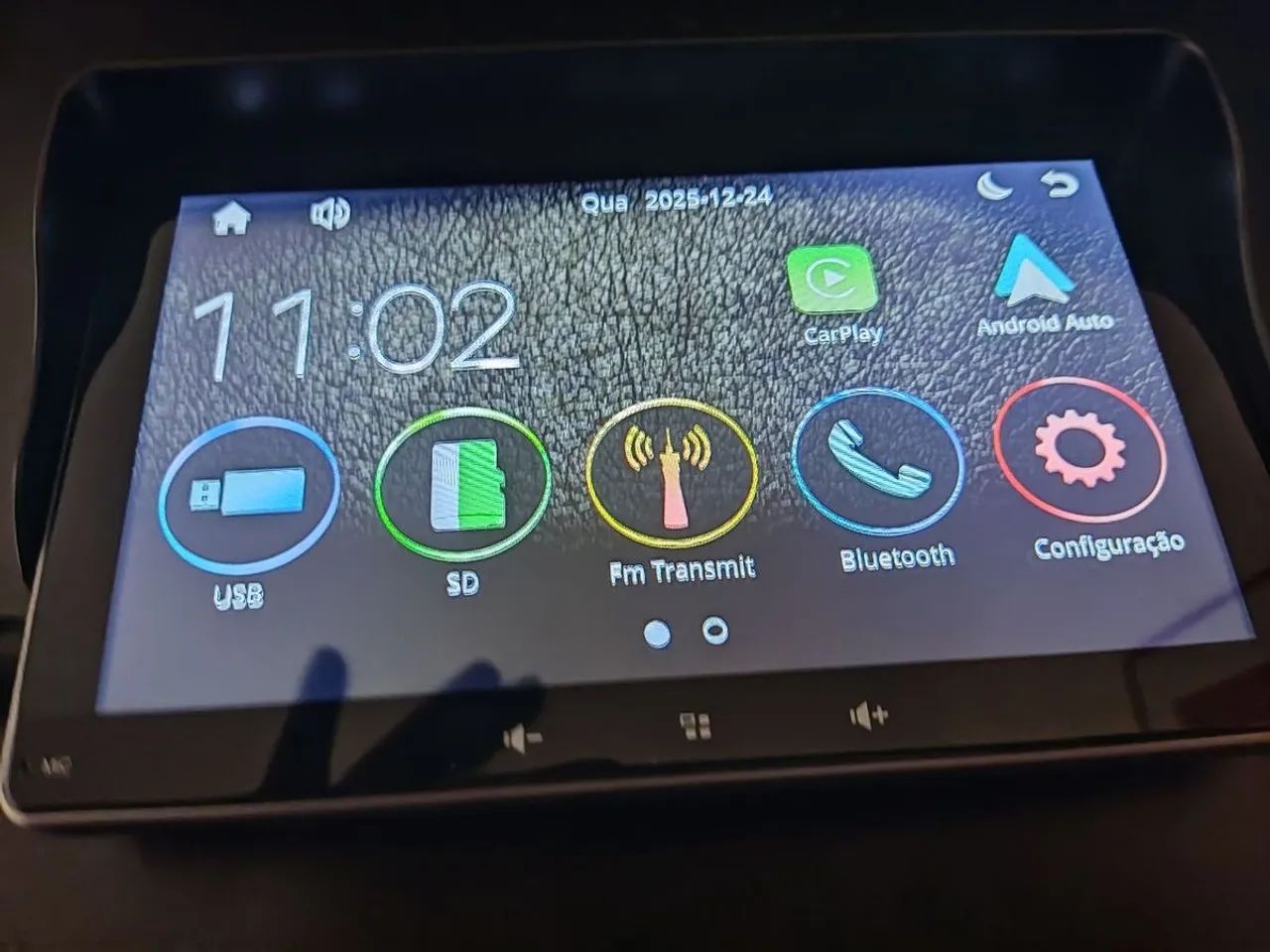 Multimídia para qualquer carro, funciona Apple car play e Android auto - Foto 2