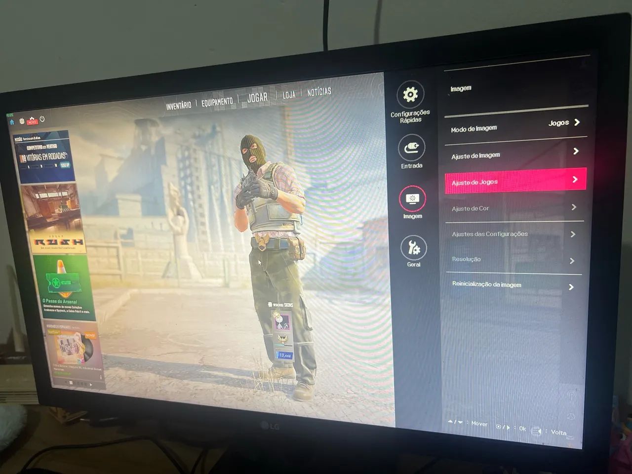 Vendo monitor LG 75hz 21,5 polegadas  - Foto 4