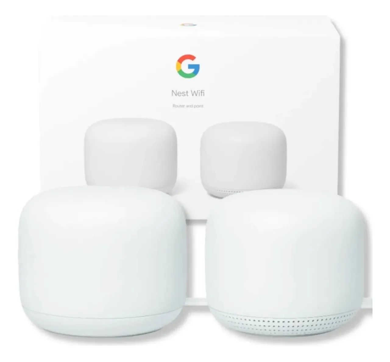 Google Nest Wifi Mesh Kit 3 Unidades - 1 Router H2C + 2 Points H2E