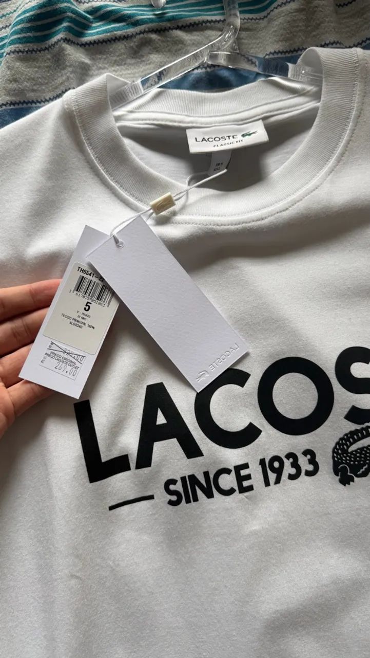 Camisa Lacoste Branca Original  - Foto 3