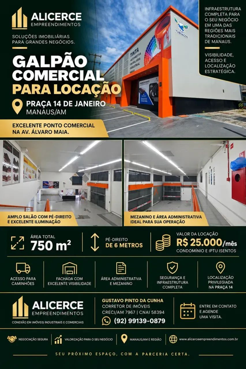ALUGO PREDIO NO CENTRO 750 M2 PRONTO
