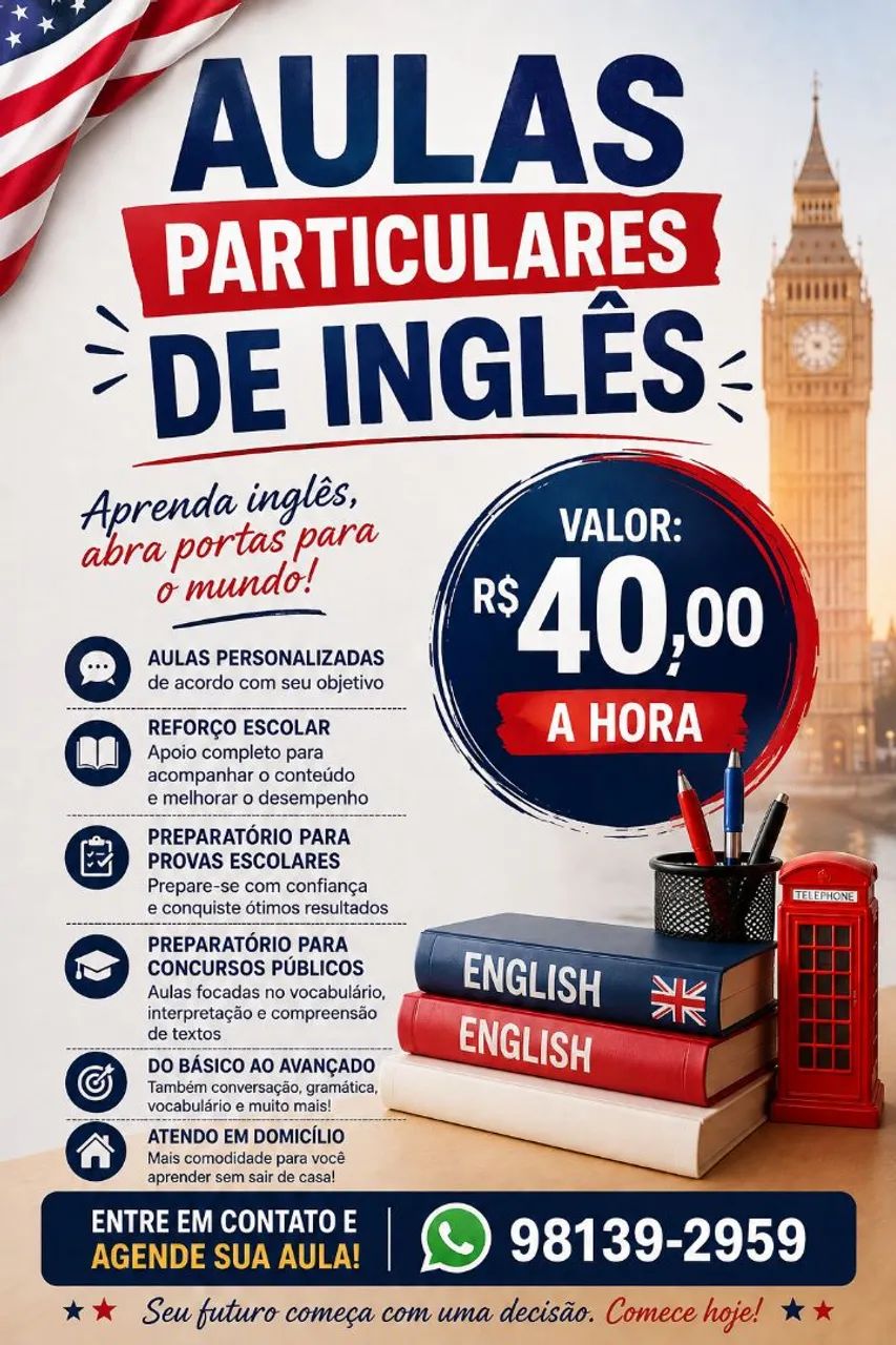 Aulas de Inglês 