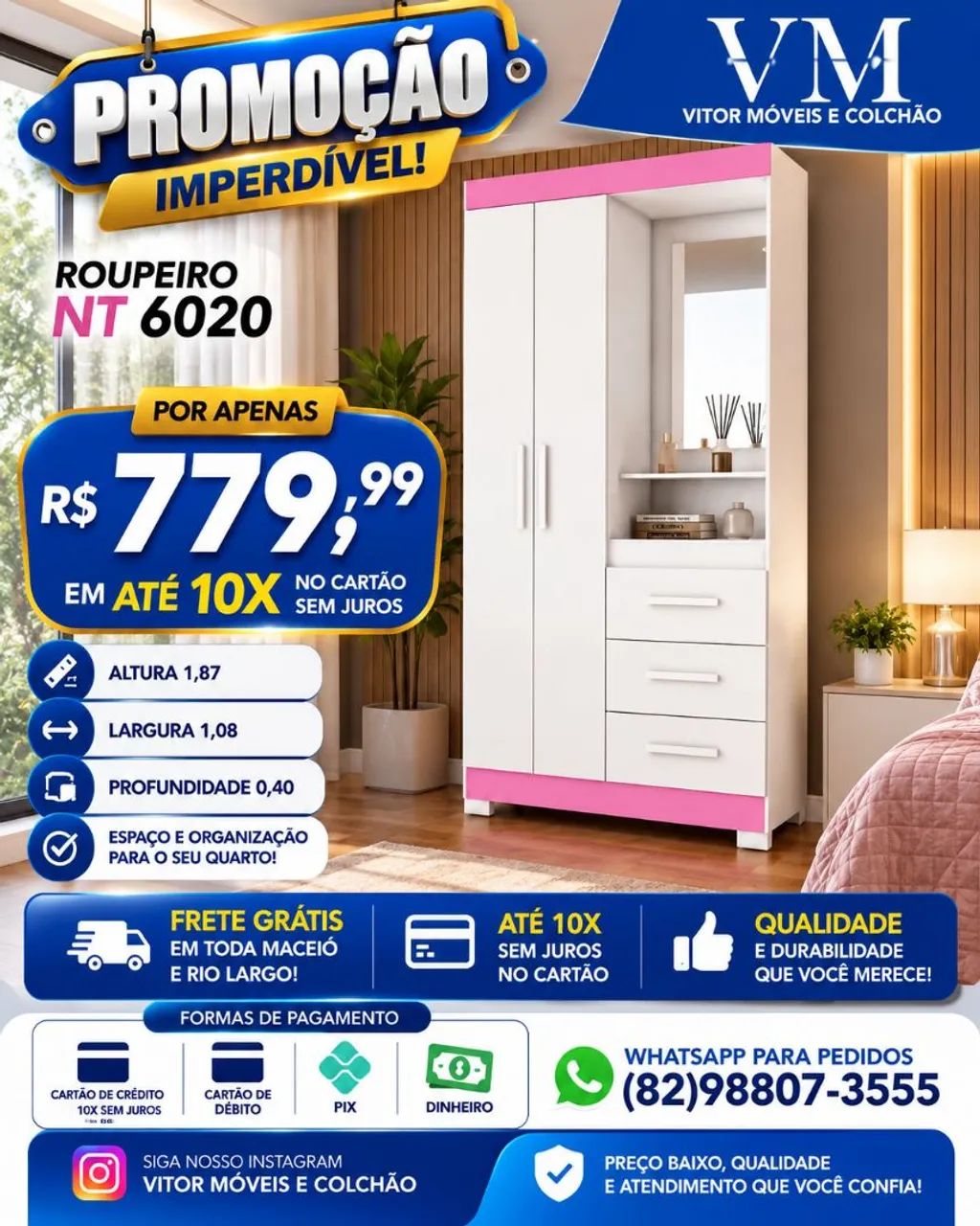 OFERTAS DE GUARDA ROUPA SOLTEIRO  - Foto 2