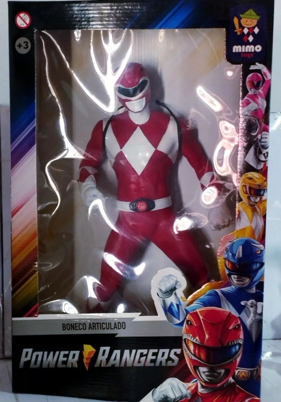 POWER RANGER VERMELHO MIMO 40 CENTIMETROS - Foto 2