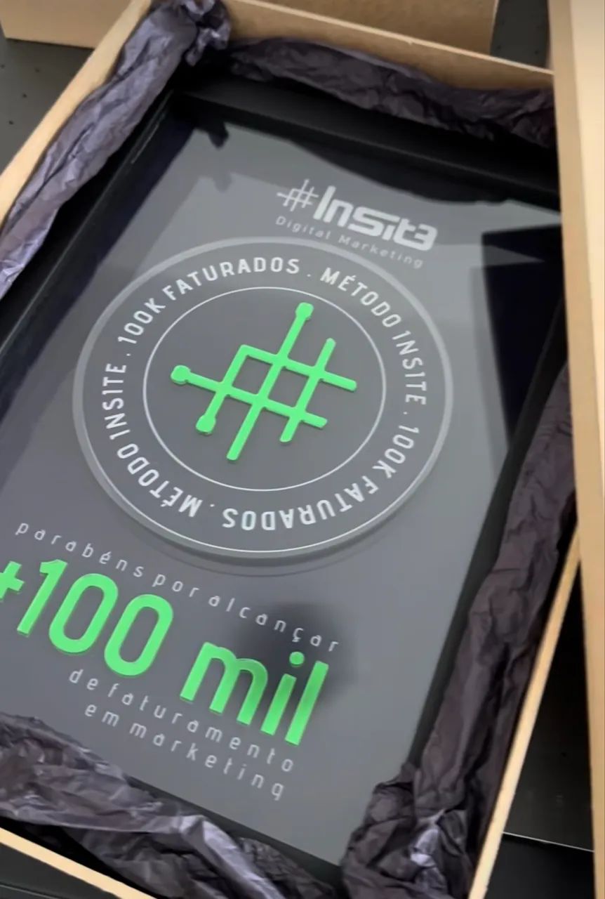 Placas de premiação 