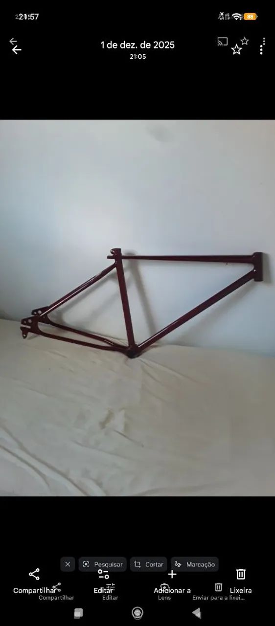 Quadro de bicicleta freestyle aro 24 ano 1998
