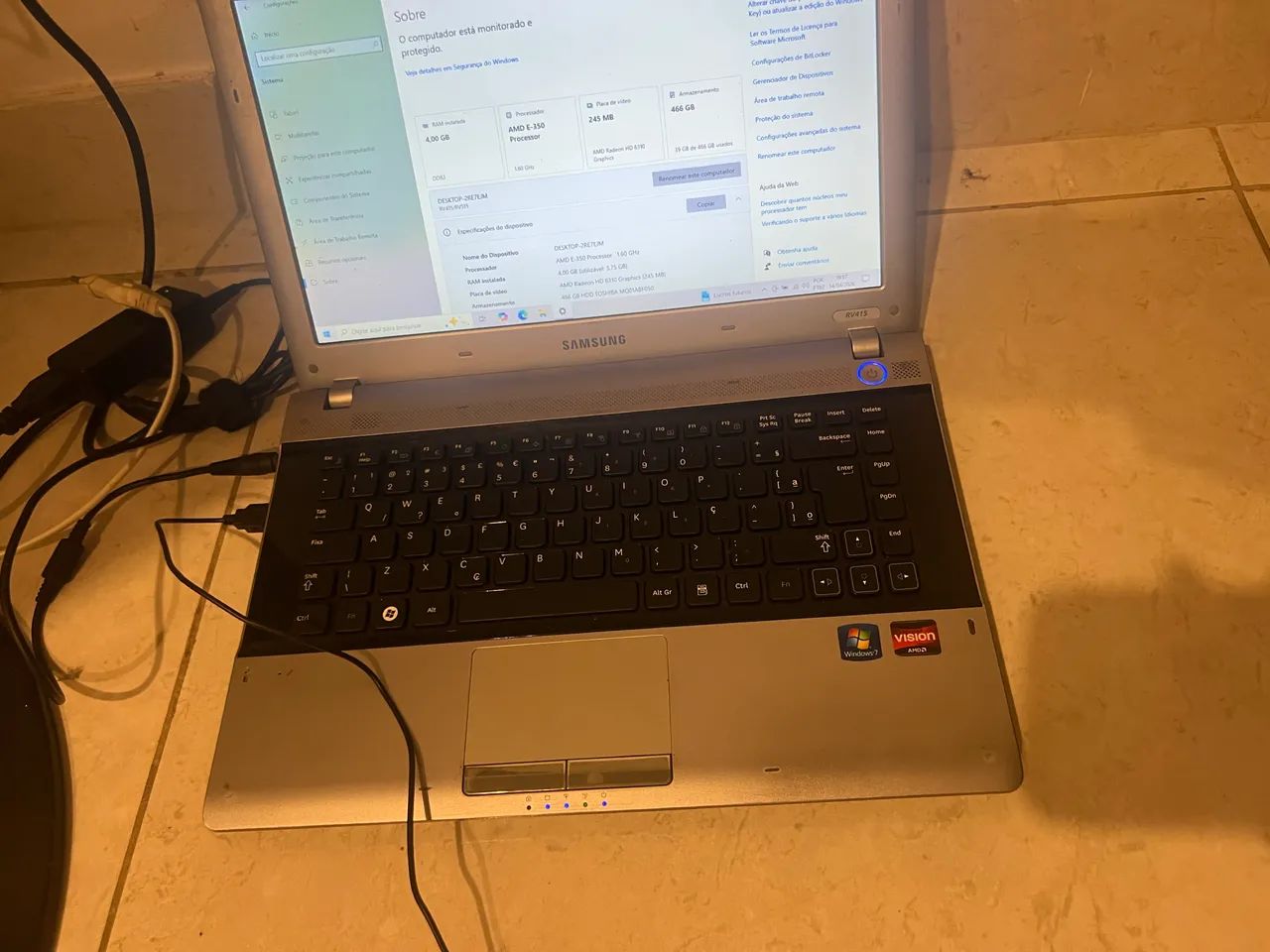 Vendo notebook funcionando