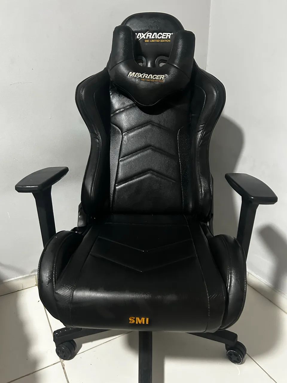 Cadeira Gamer MaxRacer Tactical SMI Limited Edition Sistema de Massagem de 8 pontos