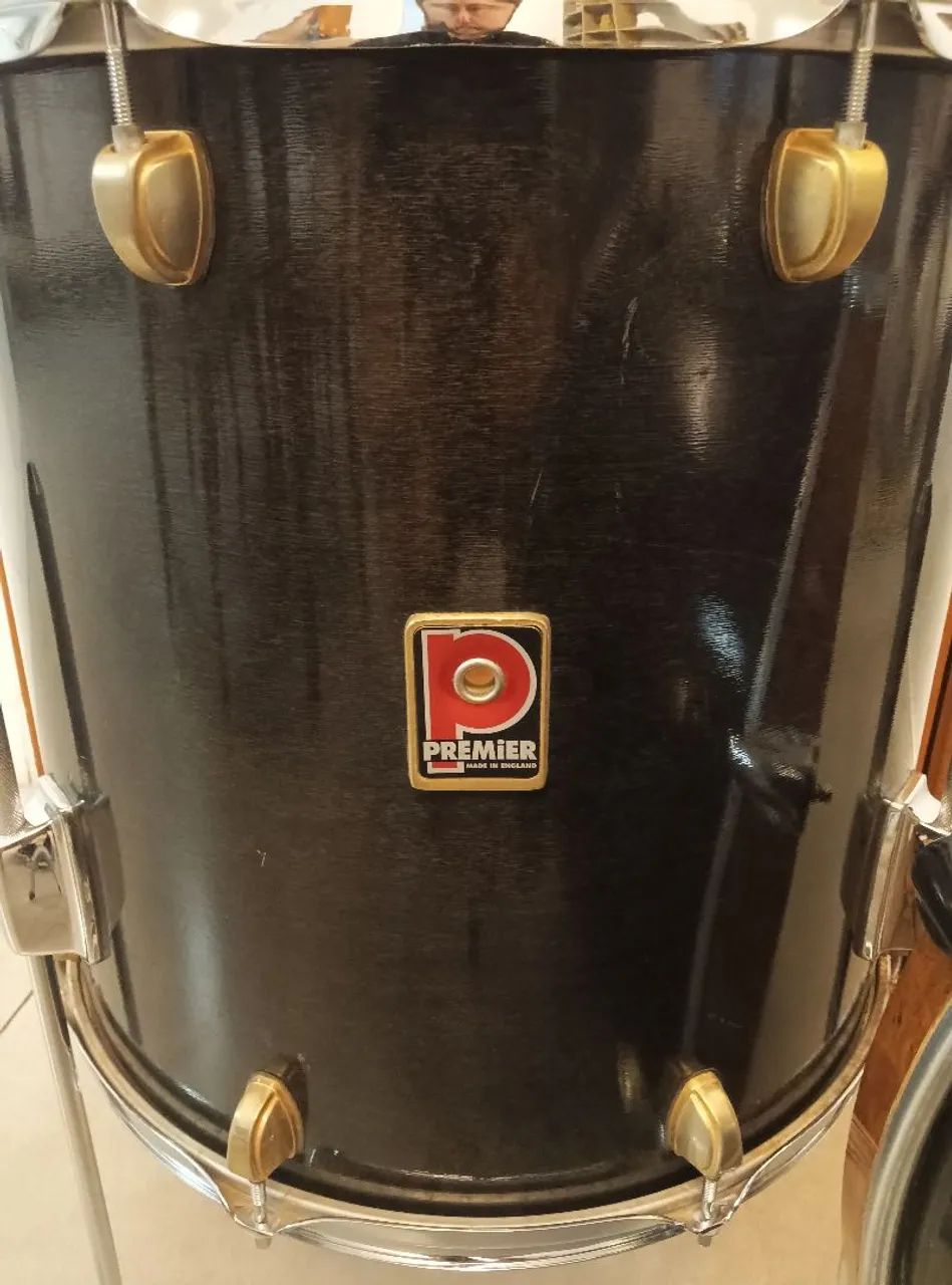 ## RARIDADE ABSOLUTA!! Shell pack de bateria Premier XPK 75th Anniversary, 1997, 13,16,22! - Foto 5