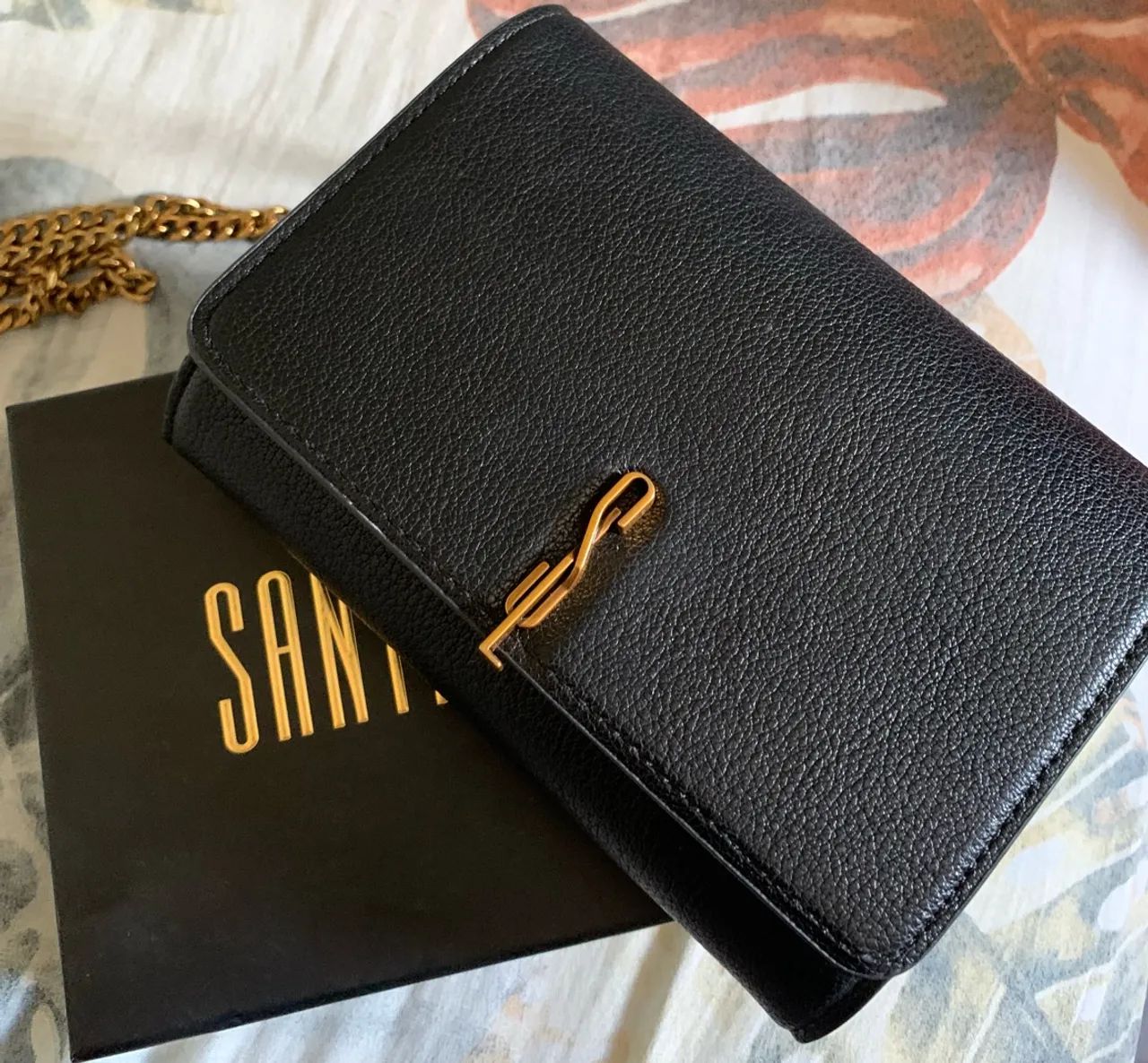 Bolsa Transversal preta Santa Lolla