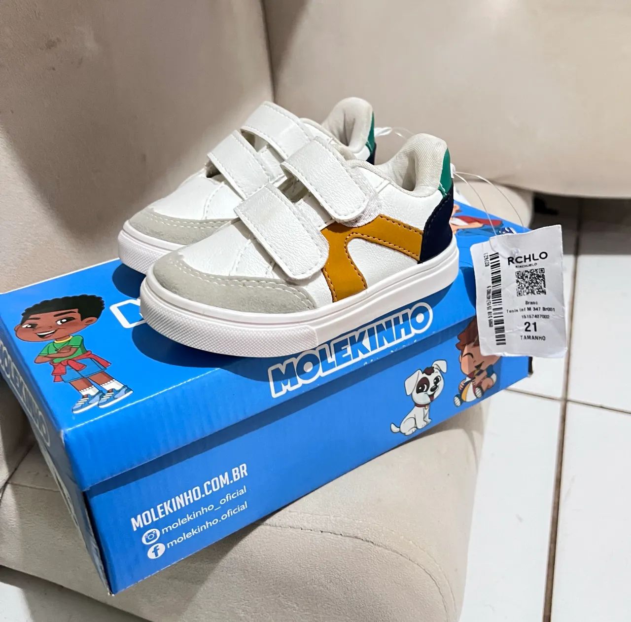 Tênis NOVO bebê pontuação 21 - Foto 3