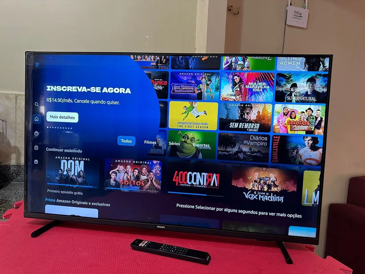 SMART TV 5O POLEGADAS ANDROID 4K COMPLETA CONTROLE REMOTO PEZINHO WI-FI E BLUETOOTH  - Foto 4