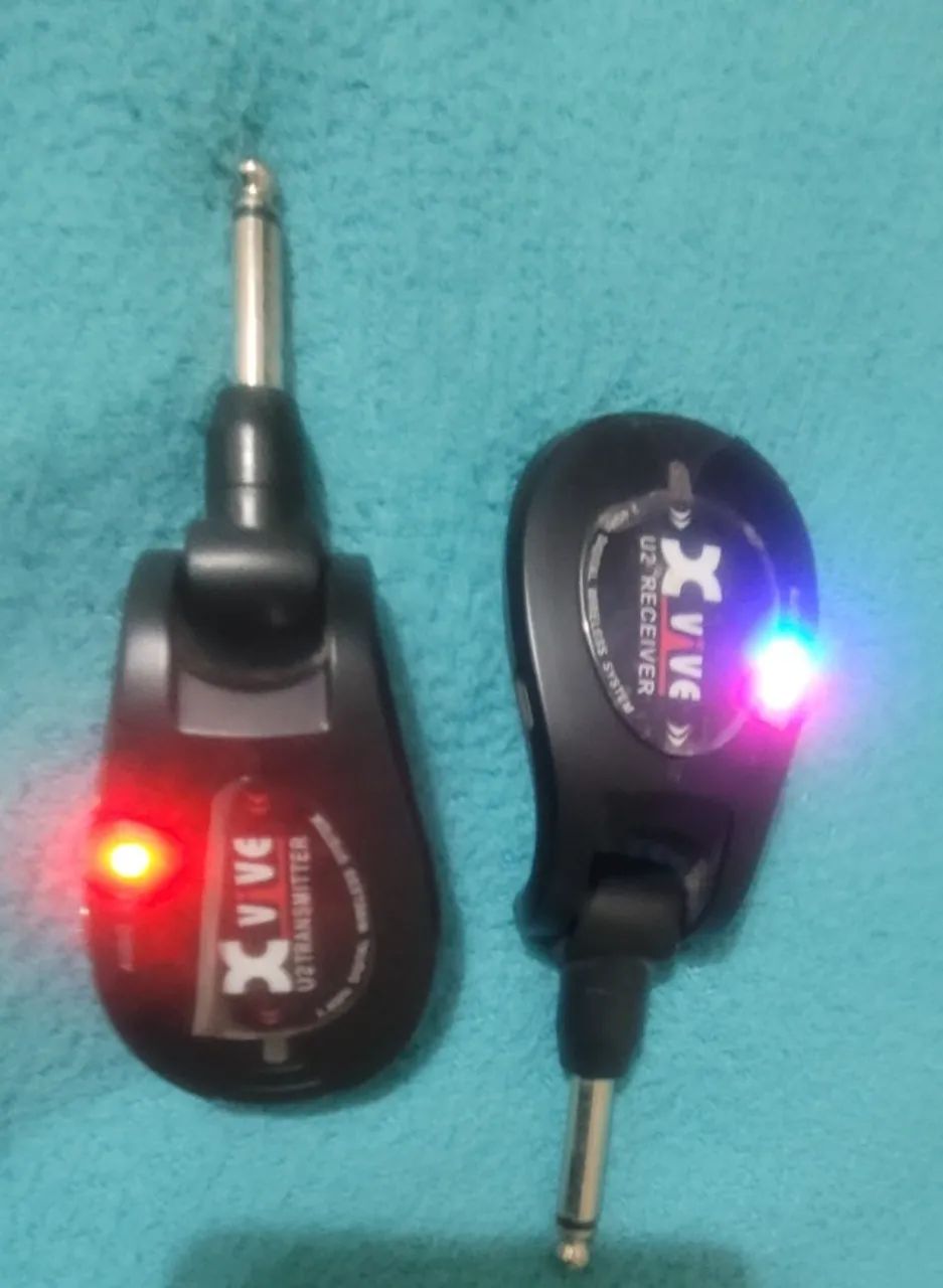 Sistema de Guitarra Sem Fio Xvive U2 Recarregável 2.4 GHz