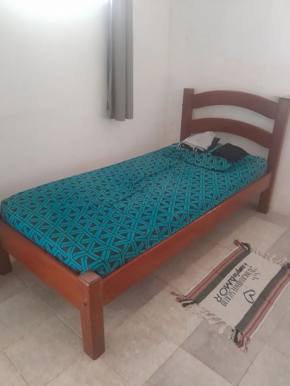 Cama solteiro de madeira maciça  - Foto 2