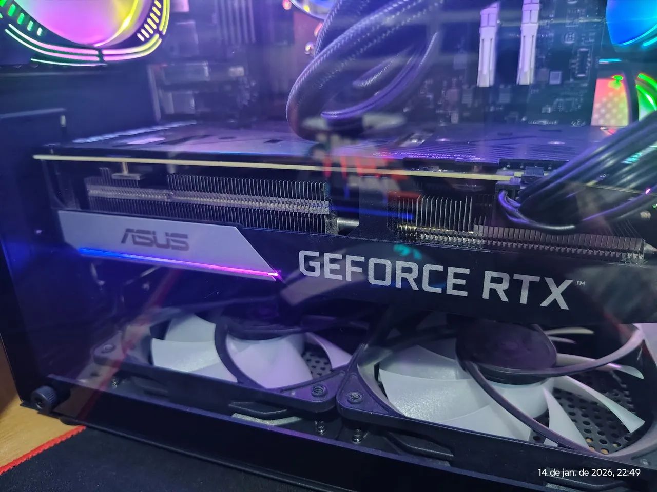 Placa de vídeo RTX 3060ti Asus dual oc edition  - Foto 3