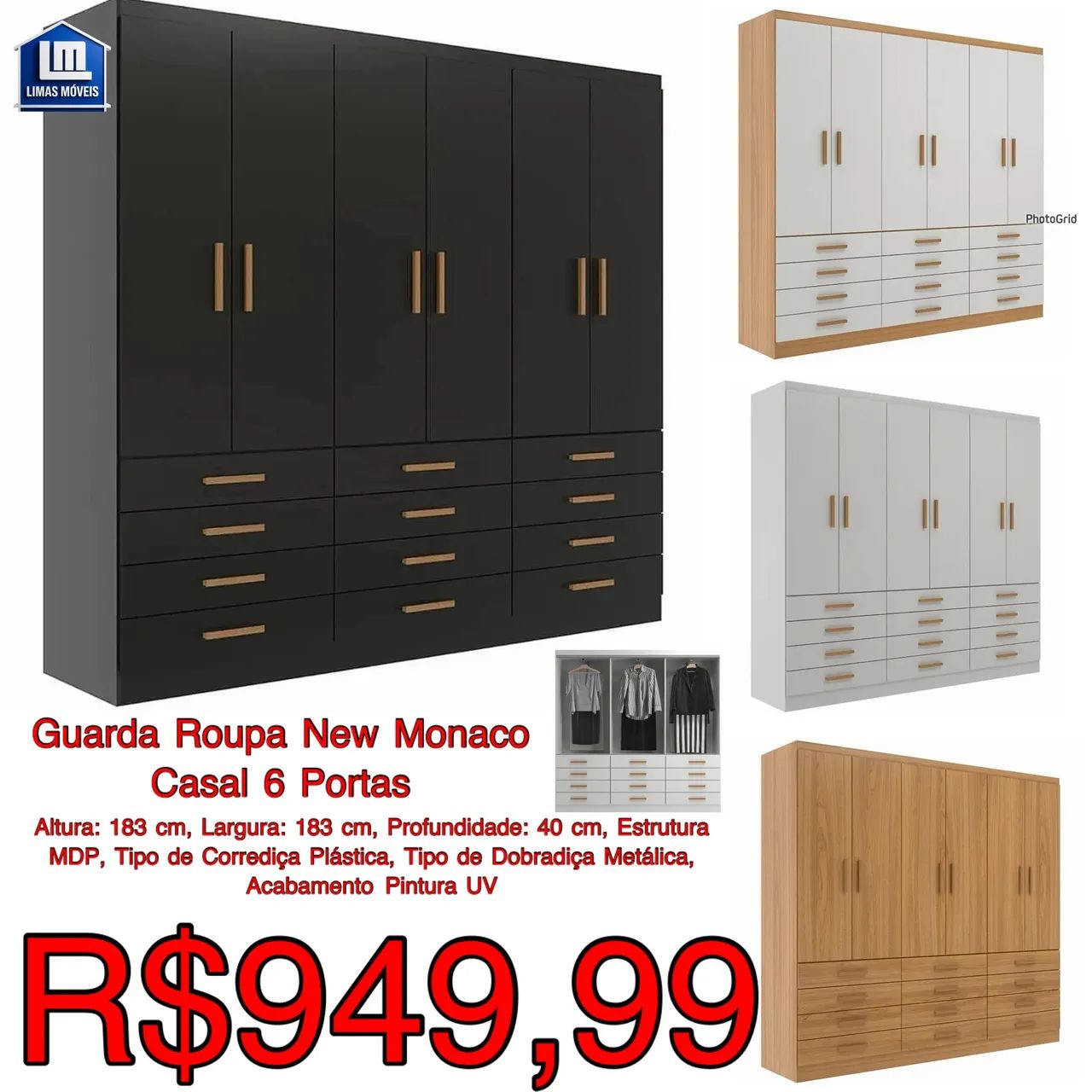 Guarda roupas - Foto 4