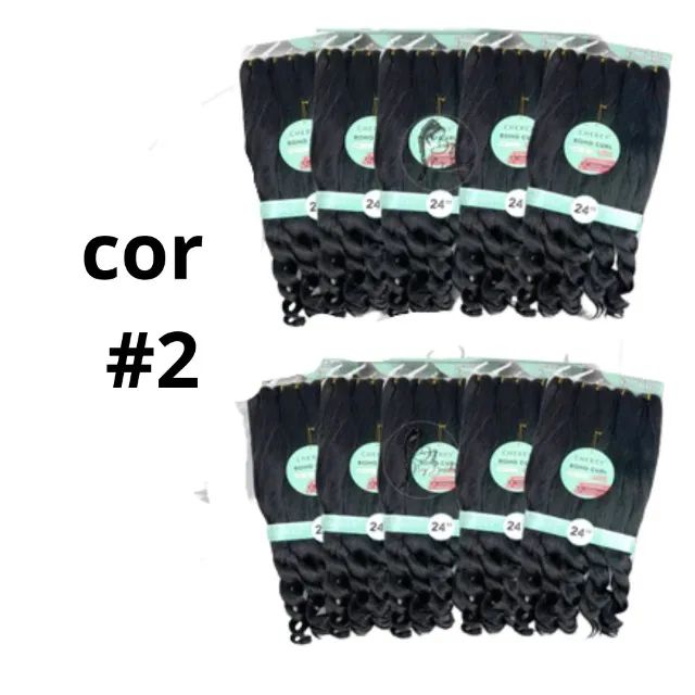 CABELO BOHO CURL 400G PARA TRANÇAS COM A PONTA CACHEADA  - Foto 4