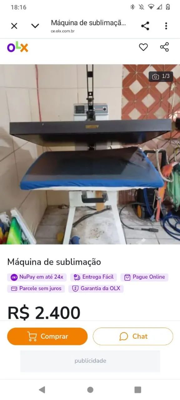 Vende-se Máquina de sublimação 