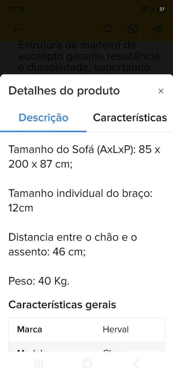 Sofá heráldica 3 lugares - Foto 3