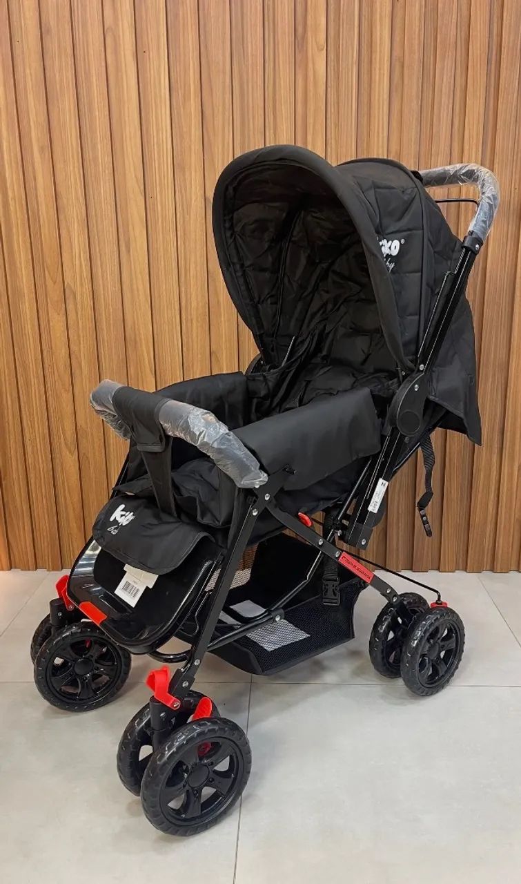 CARRINHO DE BEBÊ MASCULINO NA COR PRETA E CINZA ? - Foto 4