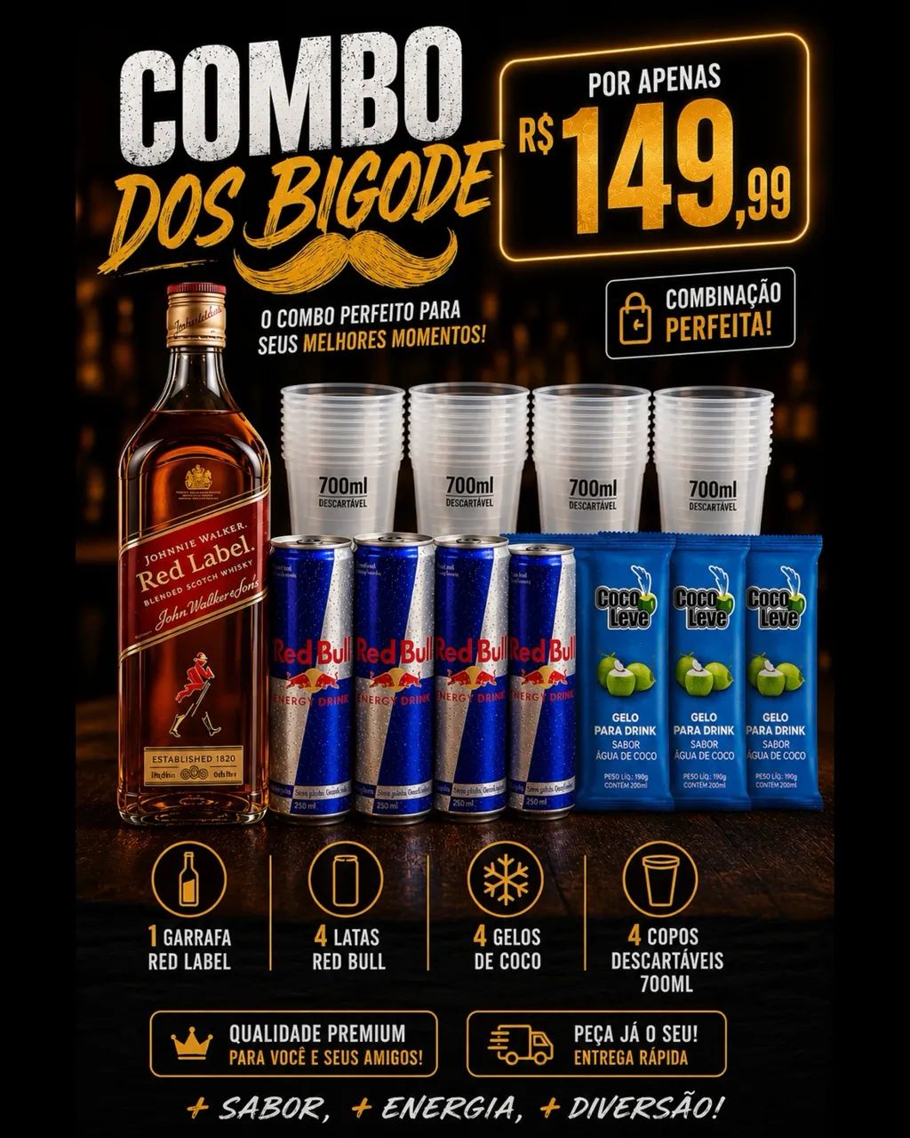 Combo Red Label 750ml - Foto 5