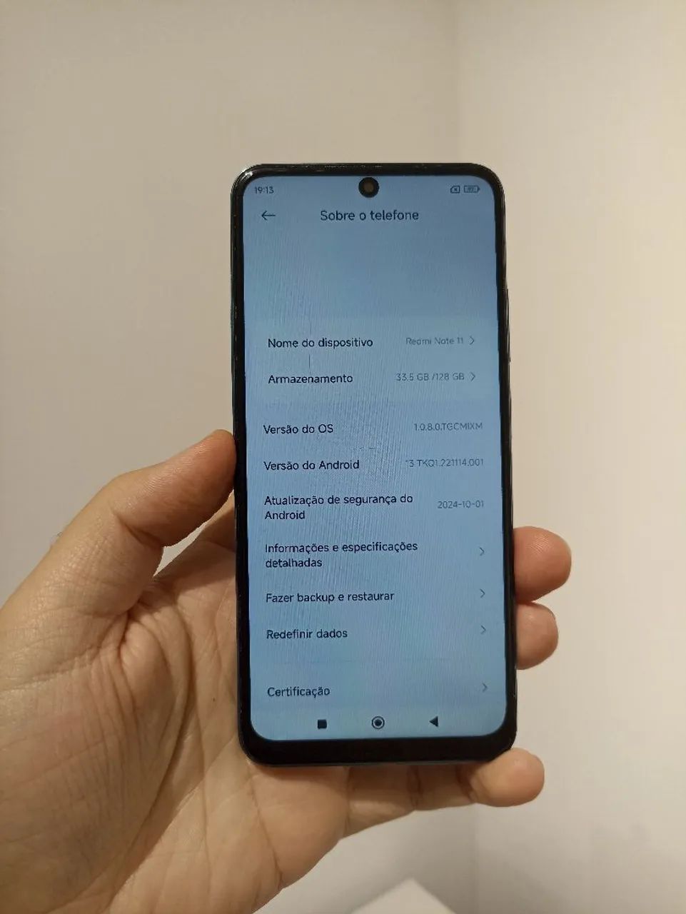 Xiaomi Redmi note 11 128/6 azul seminovo  - Foto 4